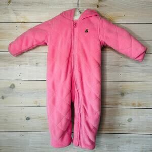 Baby Gap Pink 6-12 Month Bearsuit Coat